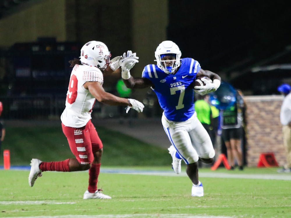 Redshirt junior running back Jordan Waters helped the Blue Devils get off to a strong start.