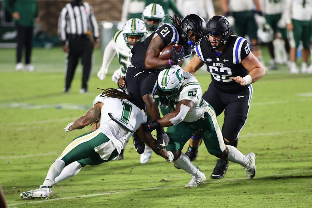 Running back Mataeo Durant aims to recreate his performance against Charlotte in 2020 in which he averaged over eight yards per carry.