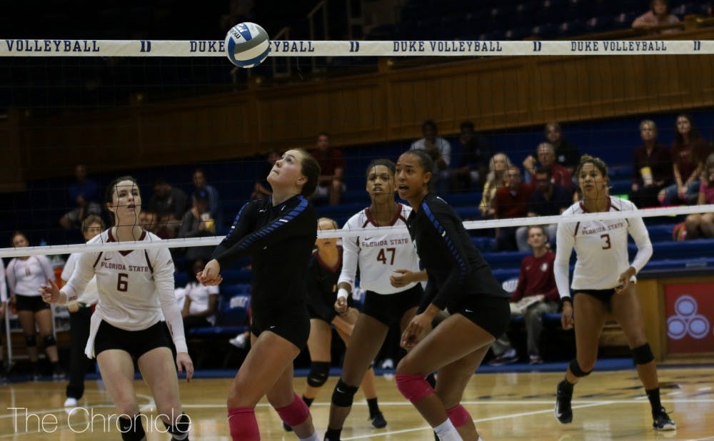 <p>Payton Schwantz had a career-high 19 kills, but Florida State got the best of most of the long rallies.</p>