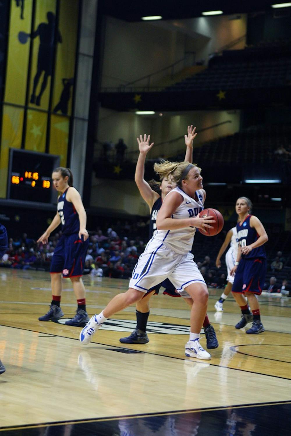 Tricia Liston had 20 points for the Blue Devils in their win Sunday against Samford
