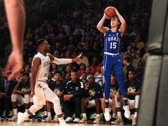 Alex O'Connell spaces the floor much more than Trevon Duval, which gives Grayson Allen more room to work with the ball.