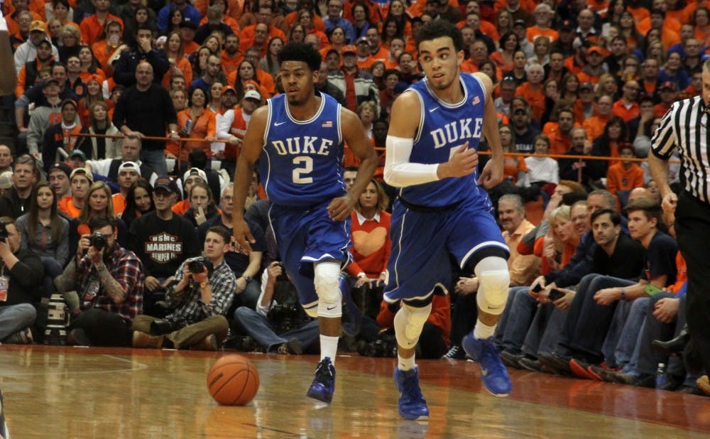 Senior Quinn Cook is averaging a career-high 14.8 points through 25 games this season and will look to lead Duke to victory against rival North Carolina Wednesday.