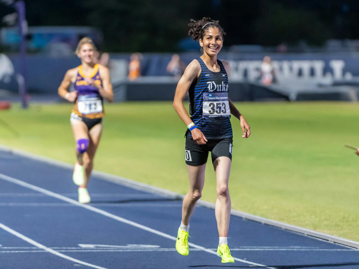 Amina Maatoug ran a sub-4:30 mile Saturday in Boston. 