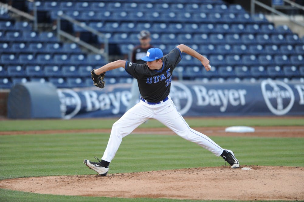 <p>Redshirt sophomore James Ziemba struck out all six hitters he faced Wednesday in relief, part of a dominant Blue Devil bullpen during Duke's hot streak.</p>
