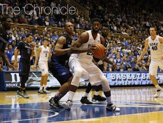 Senior Amile Jefferson was averaging a double-double through nine games for the Blue Devils, and his vocal leadership provided a calming presence for Duke on both ends of the floor.