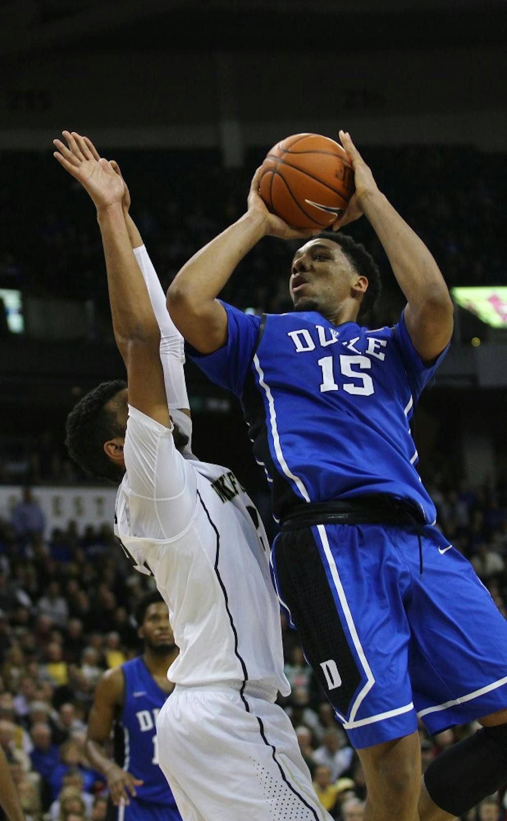 Freshman Jahlil Okafor was held in check against Wake Forest but will look for another big game against N.C. State Sunday.