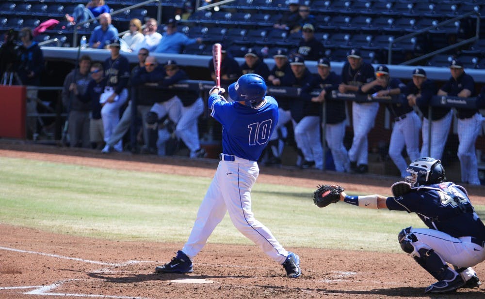 Freshman Peter Zyla drove in five runs in Sunday's doubleheader as the Blue Devils cruised past N.C. Central.