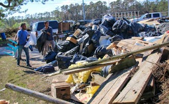 Duke undergraduates and graduate students came together to bring supplies and help clean houses damaged from Hurricane Florence in Carteret County, where the Marine Lab is located.