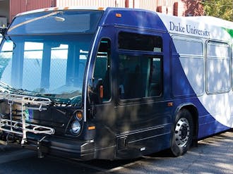 Duke Parking and Transportation Services will introduce two new hybrid-electric buses Nov. 14, both featuring an accordion-style middle section.
