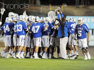 The Blue Devils celebrated after knocking off North Carolina for the first time since&nbsp;2014.&nbsp;