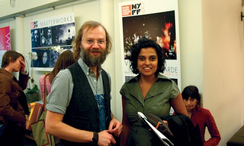 David Gatten (left) and Shambhavi Kaul (right) both premiered new short films over the weekend at the New York Film Festival's Views From the Avant-Garde section of programming. Both are Duke faculty members.