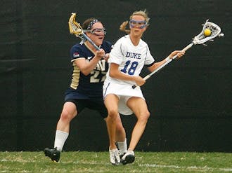 Senior Lindsay Gilbride scored with only one second left to lead Duke to a win.