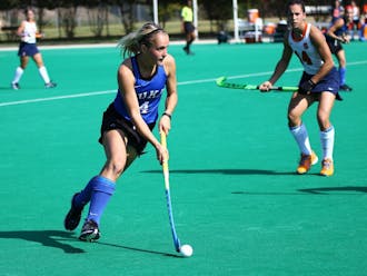 Junior Ashley Kristen led Duke with two goals and an assist in the Blue Devils' rout of Davidson in Monday's scrimmage.