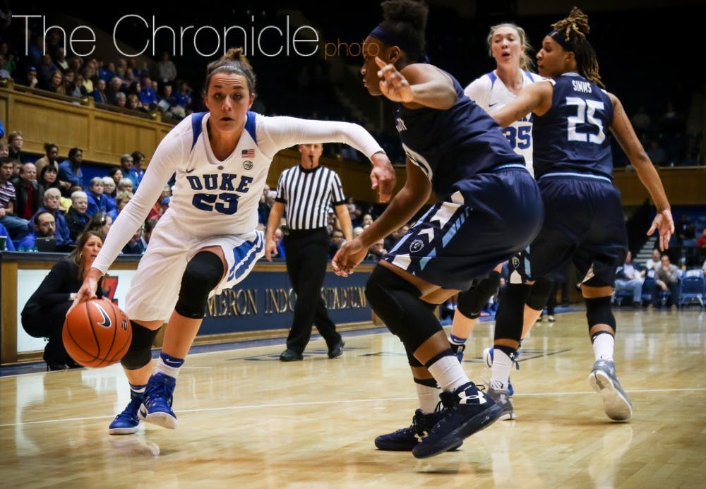 <p>Rebecca Greenwell had a career-high 31 points and team record eight 3-pointers in Sunday’s blowout, bringing her season average to 22.0 points per contest this season.&nbsp;</p>