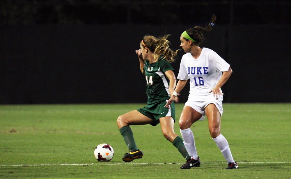 After scoring five goals in its first six games, Duke exploded for three scores in a shutout win against Miami.