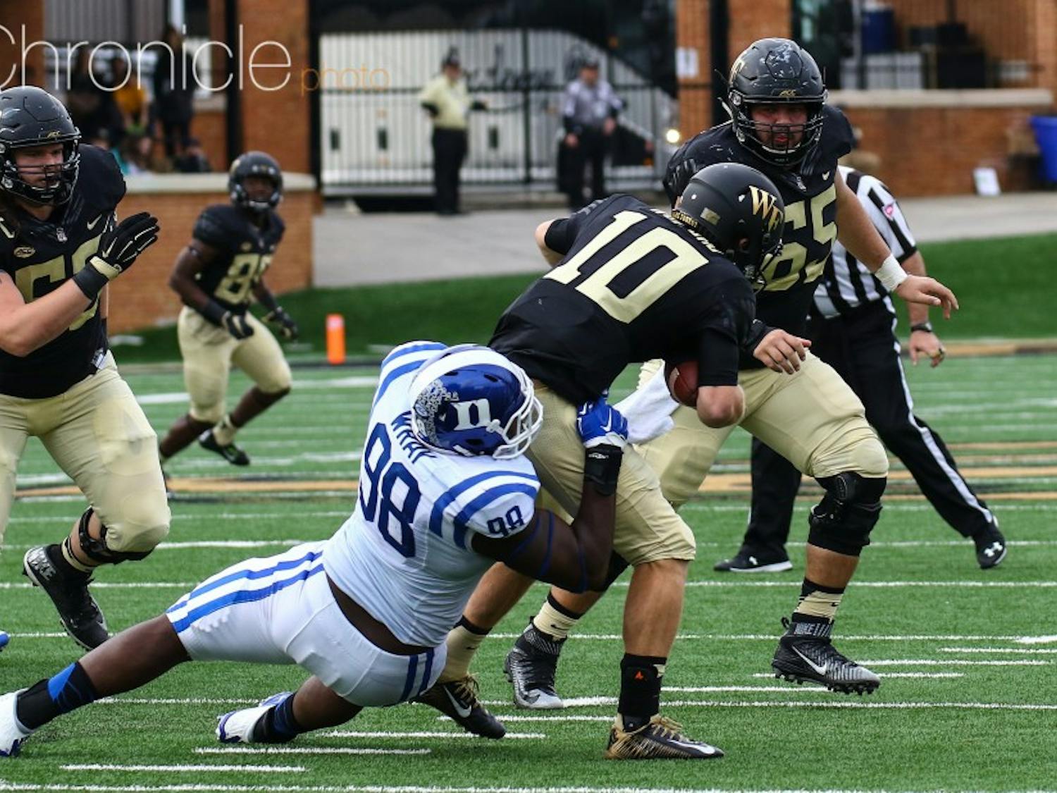 Wake Forest will have to answer questions at quarterback and overcome a tough schedule in the ACC Atlantic Division to finish with a winning record.&nbsp;