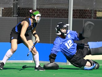 After two straight All-America selections, goalkeeper Lauren Blazing traveled to Canada with the U.S. national team and won gold in the Pan American Games.