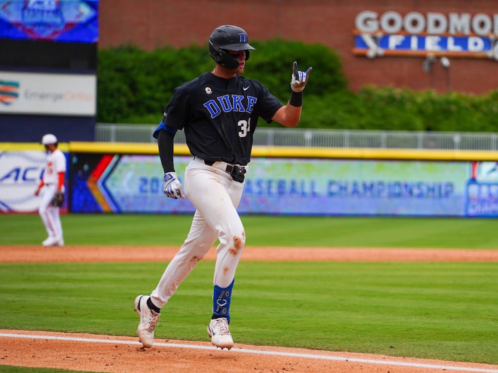 Luke Storm's hit in the top of the eighth inning gave Duke the decisive lead against Virginia.