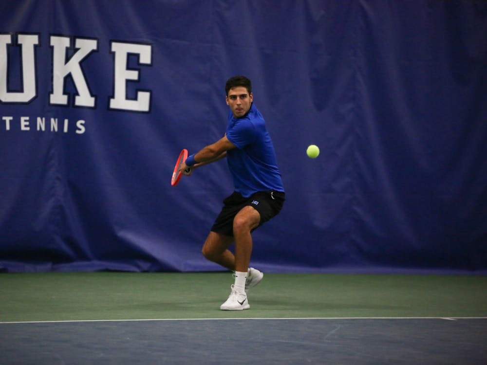 <p>Freshman Pedro Rodenas continued his solid start to his career with wins in both doubles and singles Saturday afternoon.&nbsp;</p>