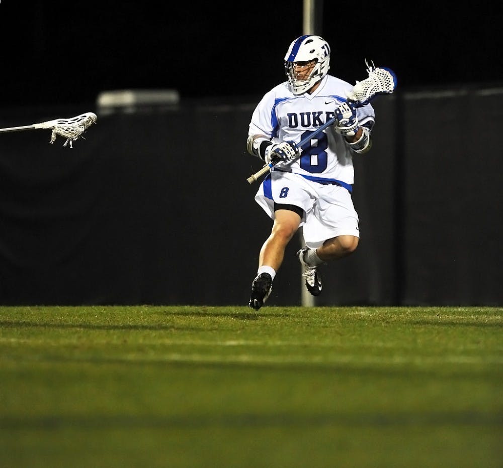 Josh Dionne paces the Blue Devil attack with 15 goals through seven games this season.