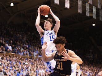 Alex O'Connell scored 12 points against Notre Dame, including two huge second-half threes