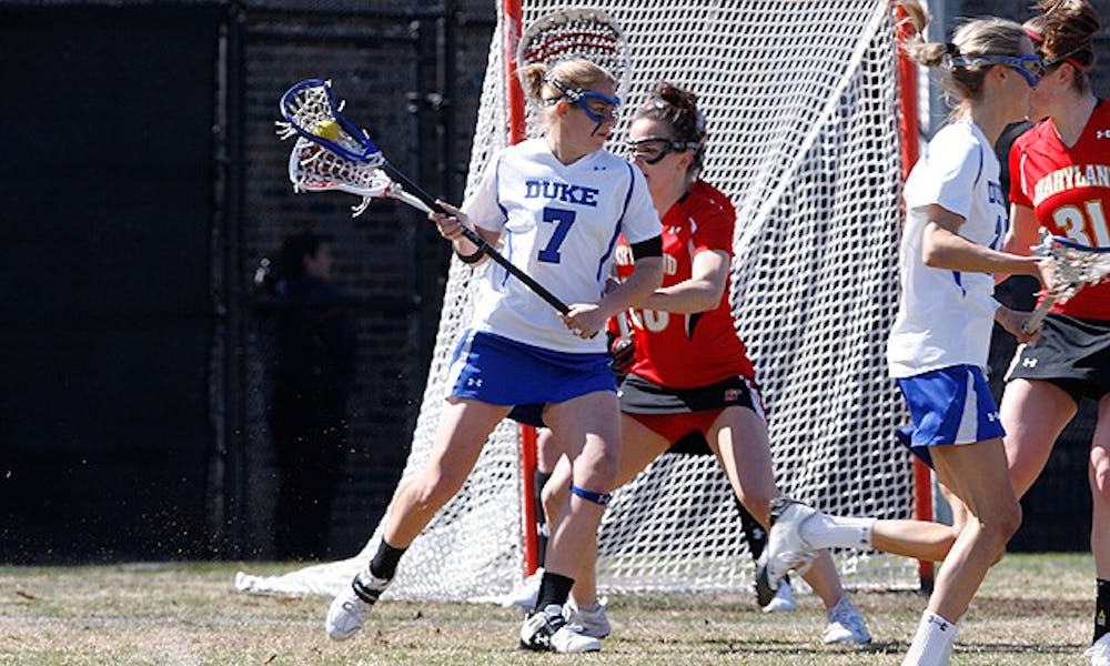 Christie Kaestner’s three-goal effort helped push Duke past Georgetown despite being outshot on the day.