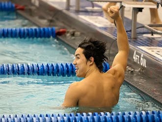 Duke’s Ben Hwang will look to beat his current 50-yard personal record of 20.03 this weekend.