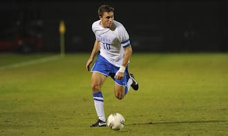 Andrew Wenger and the Duke offense face a tough matchup with Hokies’ goalkeeper Kyle Renfro.