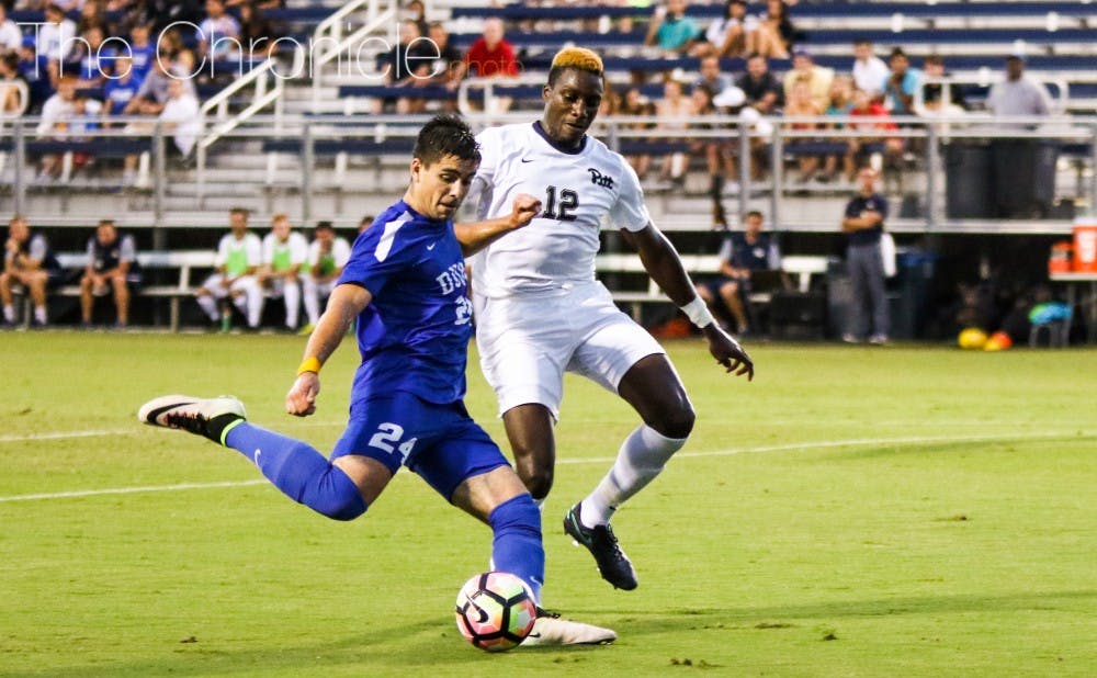 <p>Junior midfielder Brian White finished with a goal and five&nbsp;shots, but the Blue Devils were unable to&nbsp;break a 1-1 tie.&nbsp;</p>