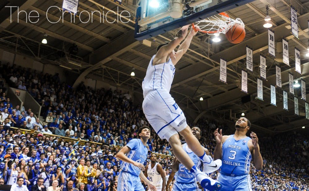 Junior Grayson Allen opened up driving lanes by canning seven 3-pointers and took advantage late in the second half.&nbsp;