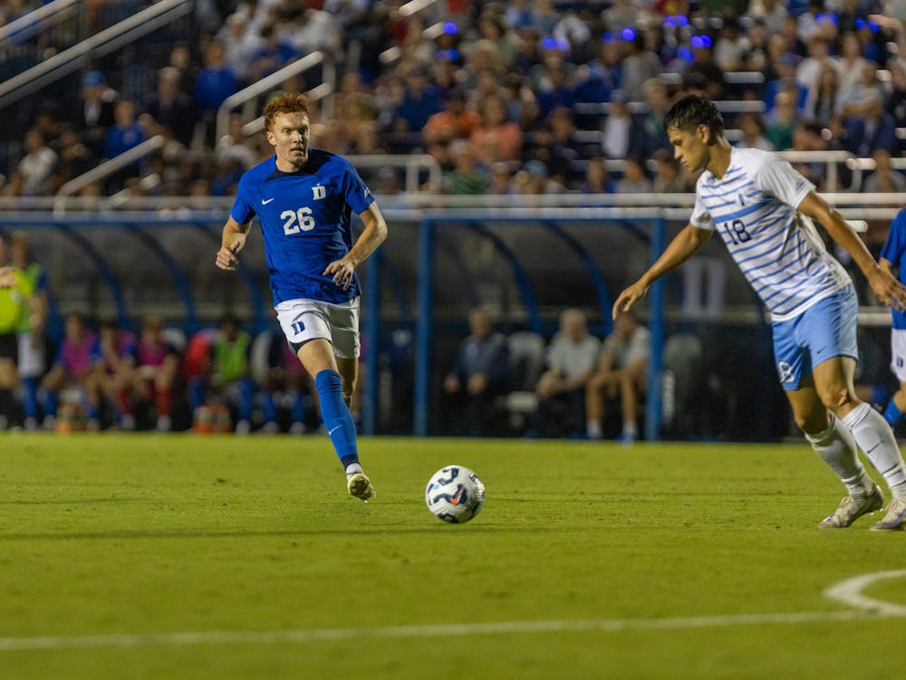 Adam Luckhurst scored on a penalty kick to win the game for Duke.