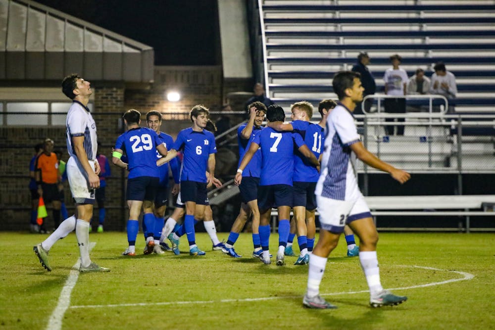 Four Blue Devils scored at home Tuesday night in their matchup against Queens.