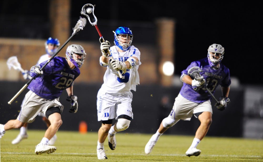 <p>Kyle Rowe will look to assert himself at the faceoff X Saturday as Duke limps into its showdown with Loyola.</p>