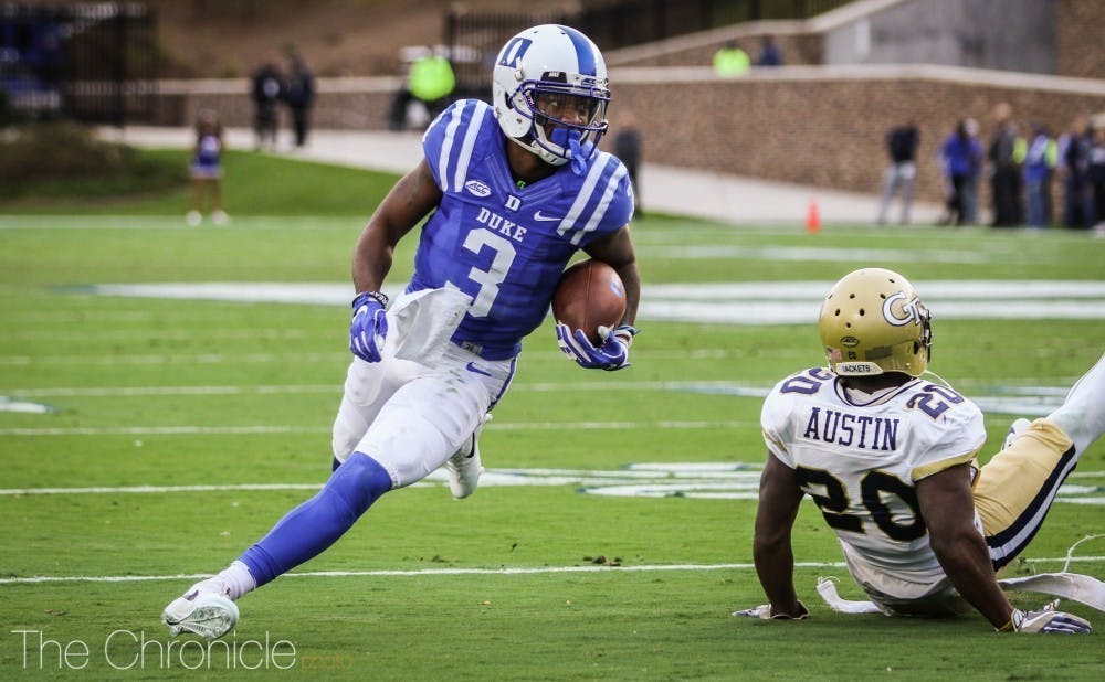 The departure of pass-catchers like T.J. Rahming left Duke with a lot of holes to fill at wide receiver, where Jake Bobo was expected to step up.