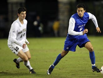 Midfielder Sean Davis got Duke on the board as the Blue Devils scored three first-half goals and knocked off Pittsburgh.