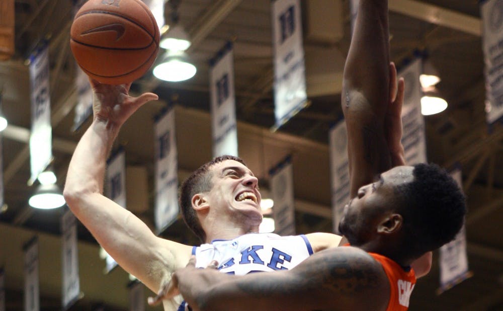 Redshirt sophomore Marshall Plumlee played quality minutes in the first half of Duke's 66-60 victory against Syracuse.