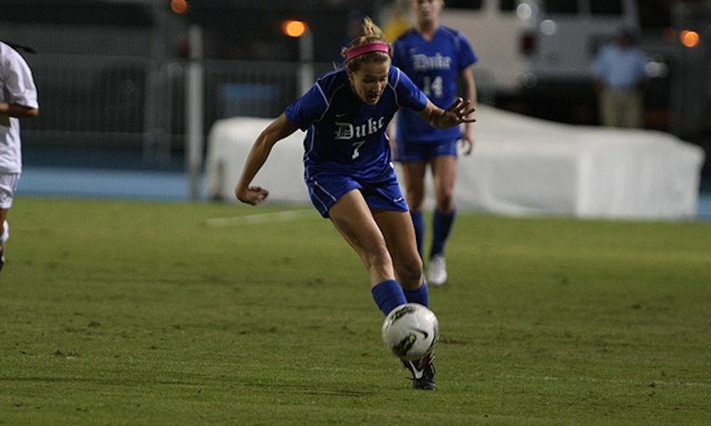 Katie Trees and the Blue Devils earned several scoring chances in the second half, but could not convert.