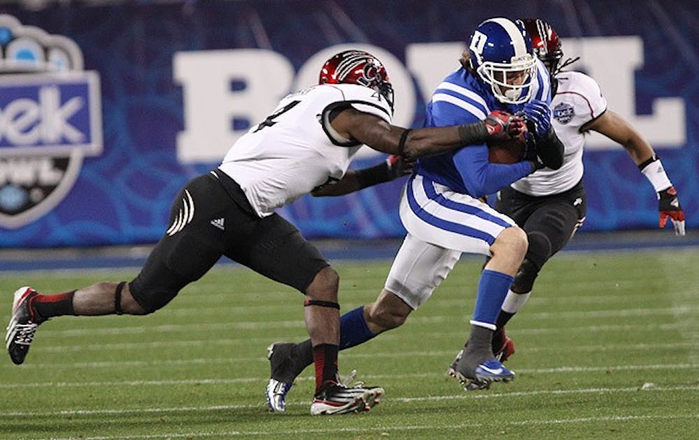Duke wide receiver Conner Vernon auditioned in front of pro scouts at this weekend’s Senior Bowl.