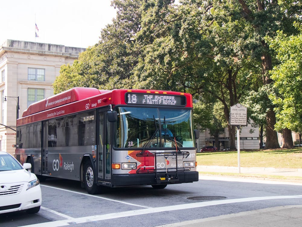 Duke community members can ride GoRaleigh (pictured above) and GoTriangle buses for free with the GoPass.