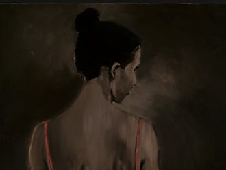 Lynette Yiadom-Boakye's "Places to Love For" is featured in "Solidary & Solitary: The Joyner/Giuffrida Collection," which opened Thursday and will run through July 15.