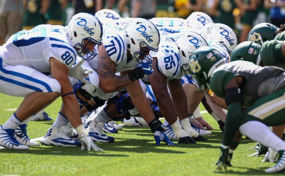 <p>Duke's offensive line looks to gain some consistency in 2019.</p>