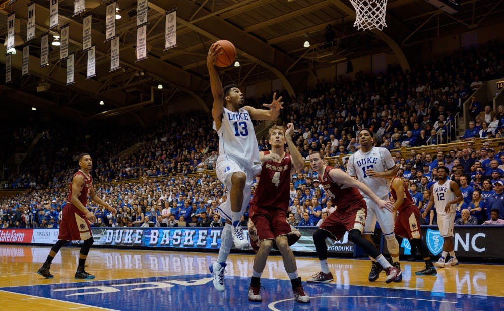 Sophomore Matt Jones and the Blue Devil bench provided a much-needed boost in Saturday's win against Boston College.