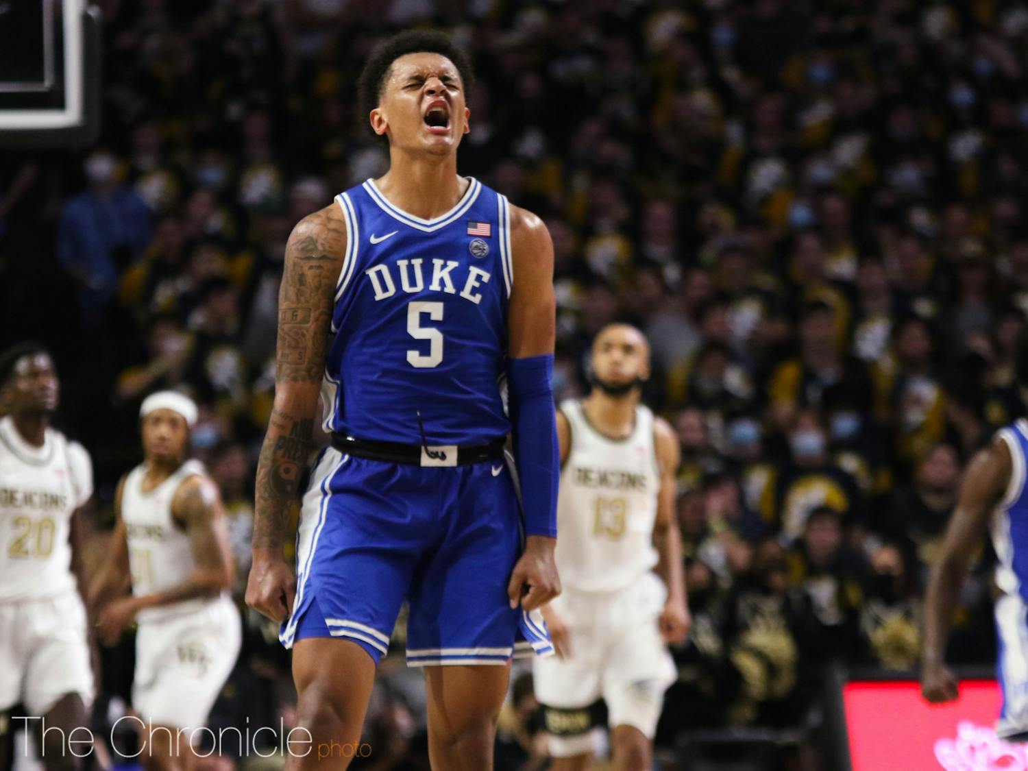 Paolo Banchero scored a team-high 24 points Wednesday in Duke's win at Wake Forest.
