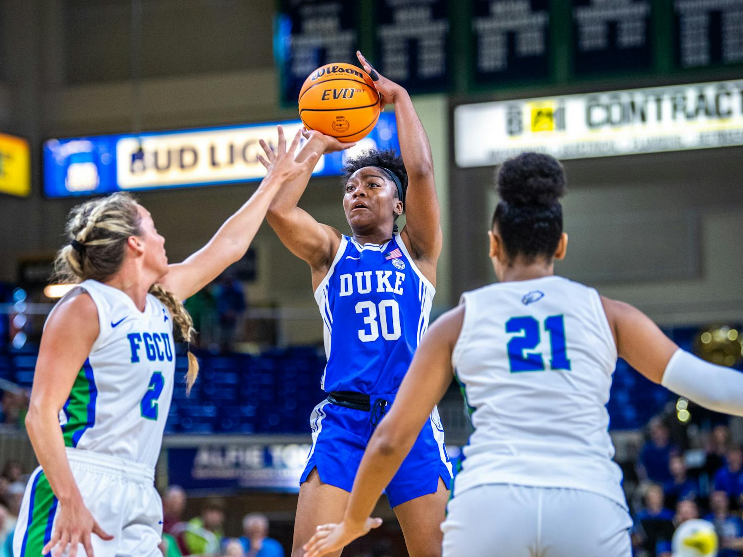 Duke won big in its final nonconference game of the season at Florida Gulf Coast.