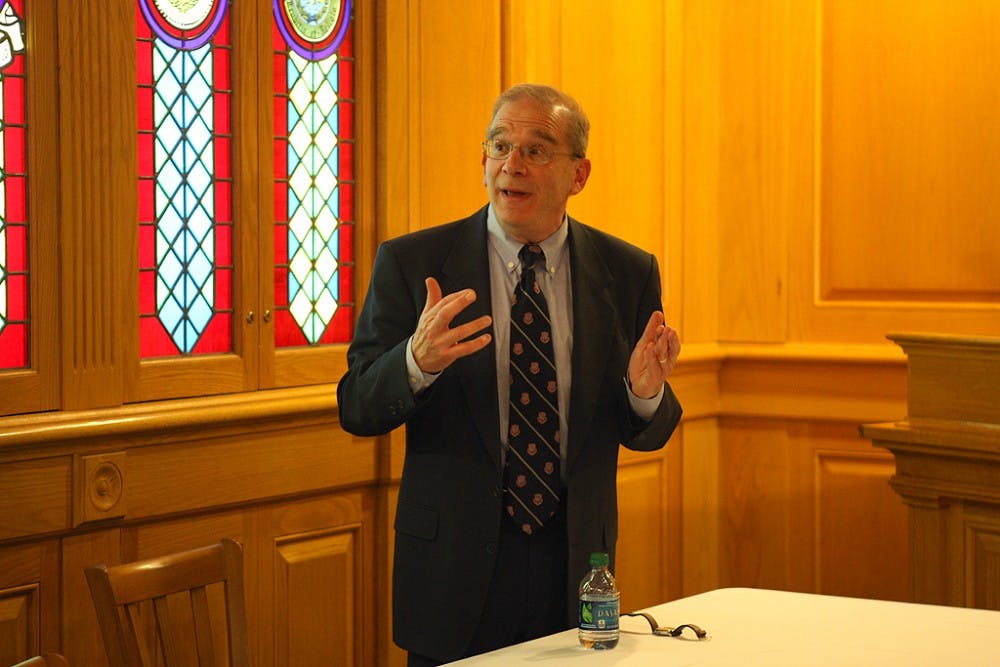 Steven David, vice dean for undergraduate education  and professor at Johns Hopkins University, spoke about the relationship between Israel and Iran in the Old Trinity Room Tuesday.