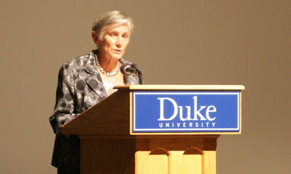 Author and activist Diane Ravitch speaks Monday about challenges facing the educational system.