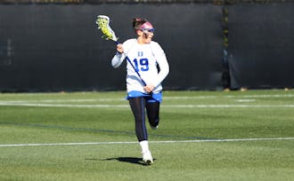 Captain Claire Scarrone will help lead a young Blue Devil squad that lost most of its scoring from last year's Final Four team.