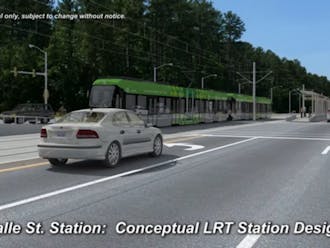 The proposed light rail would have a stop&nbsp;along Lasalle Street and&nbsp;Erwin Road near Duke Hospital.