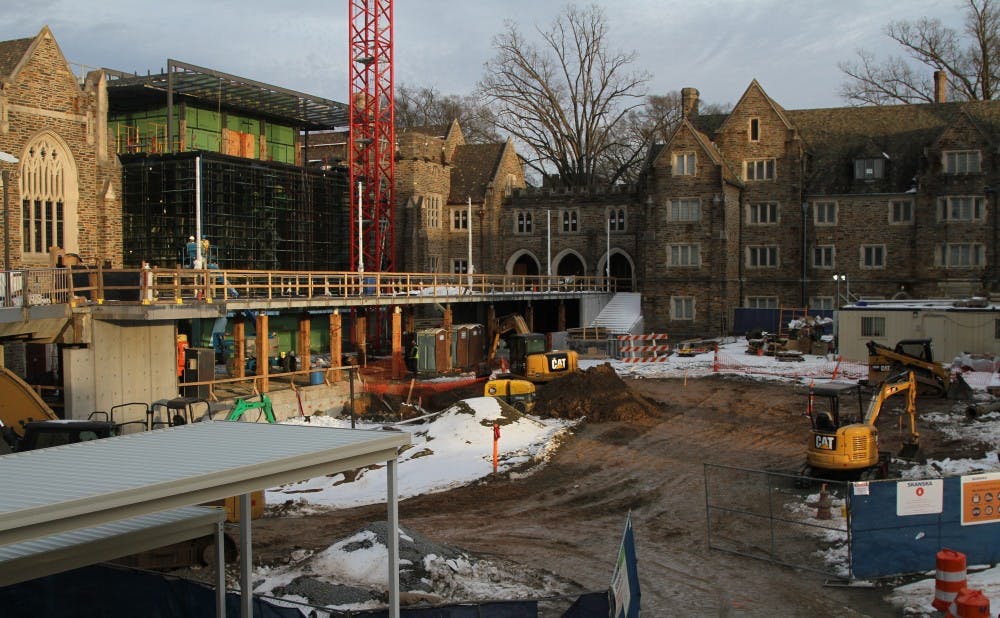 <p>West Union, now officially named the Brodhead Center, undergoing renovations in 2016.</p>