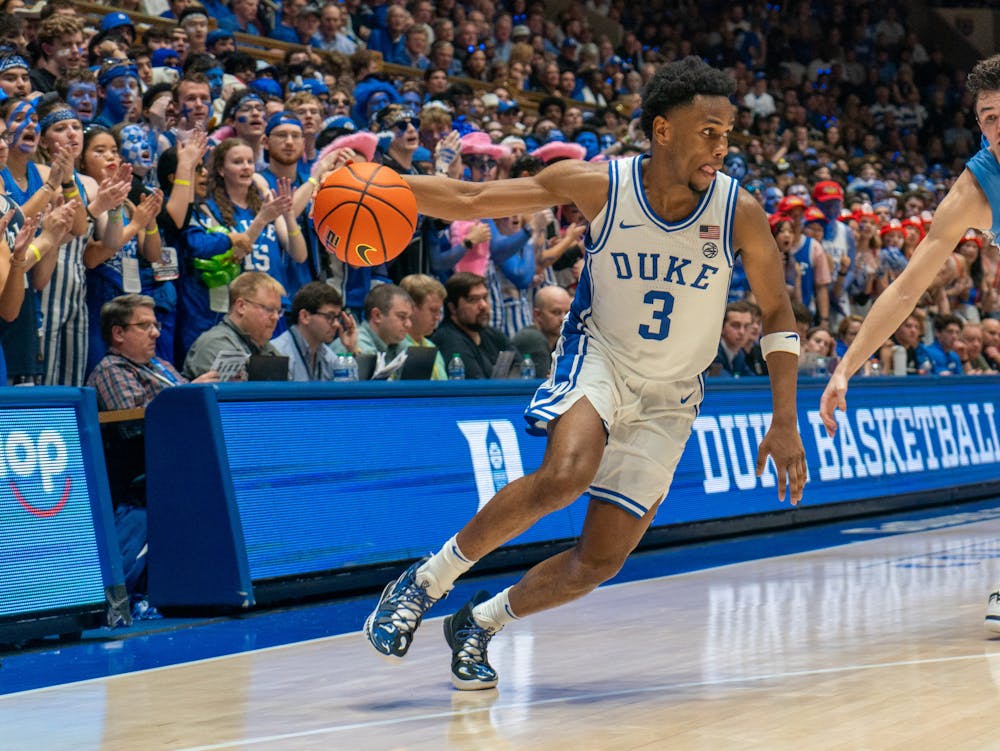 Jeremy Roach dribbles skillfully against UNC